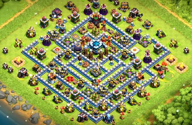 clash of clans townhall 13 farming layout link