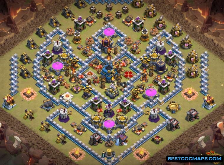 coc th12 war base 