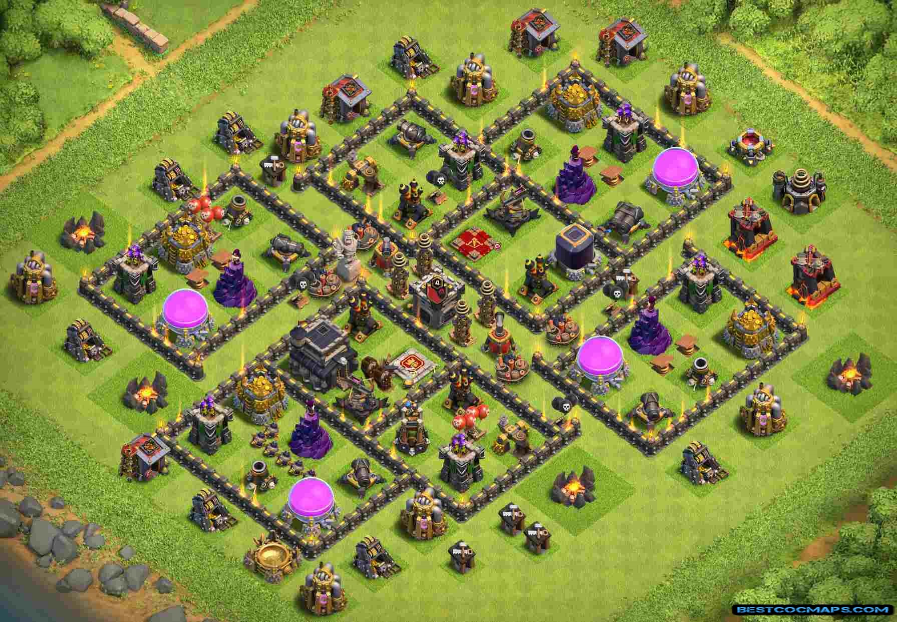10 Best TH9 Trophy Base Links 2022 (Latest) - Best COC Maps.