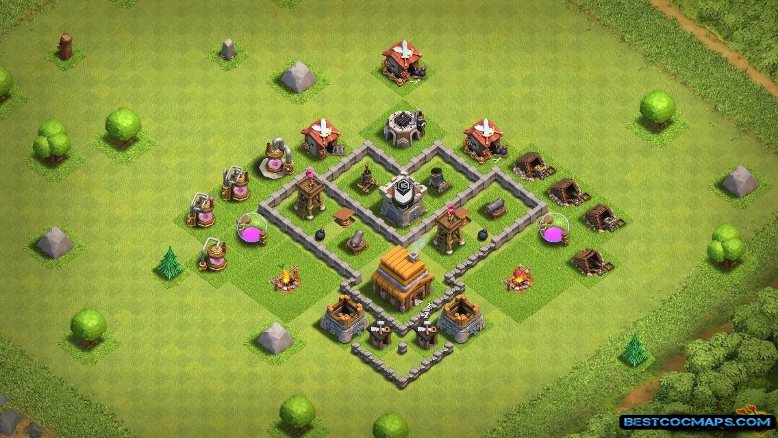 Town Hall 4 Bases