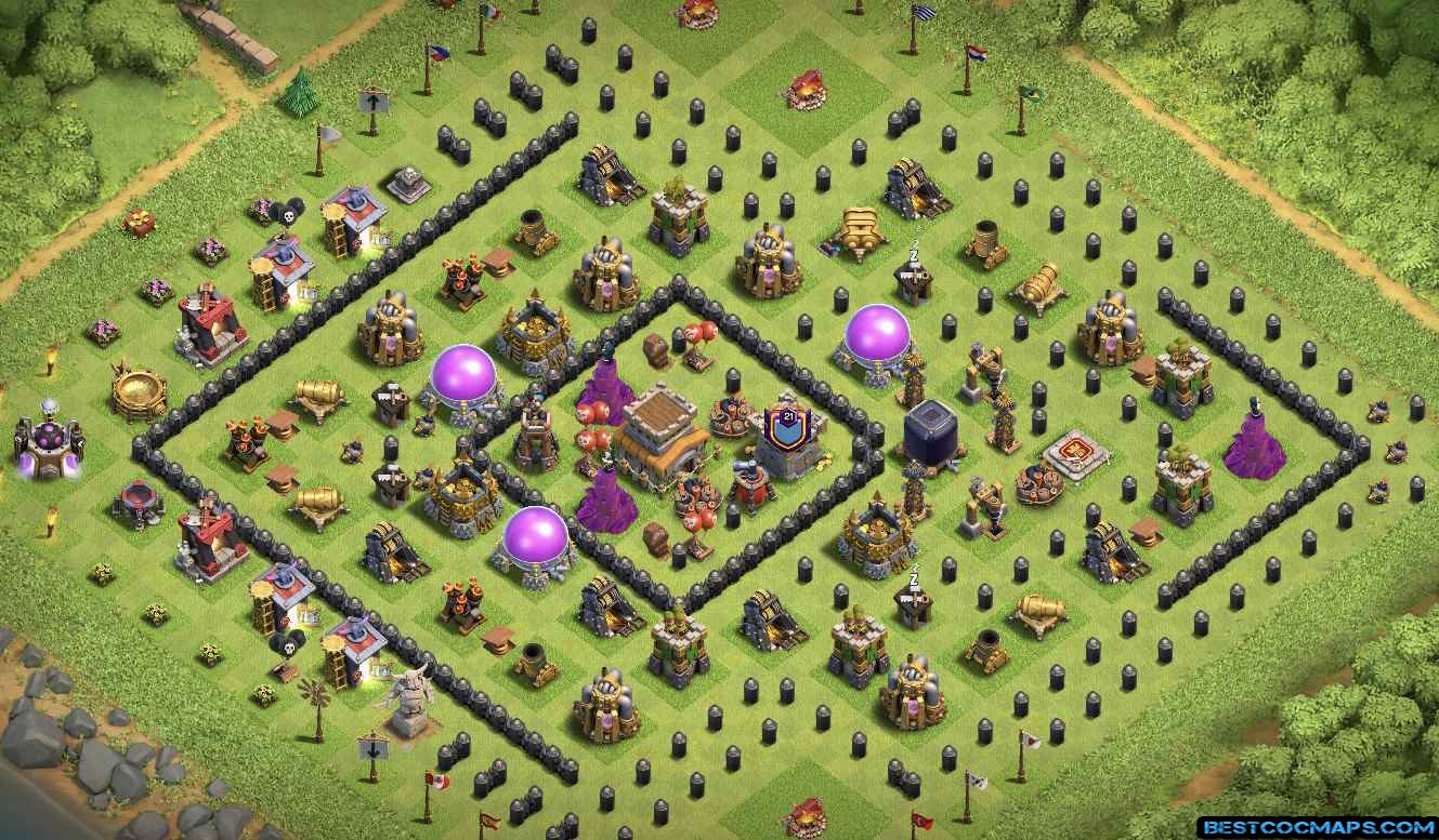 Town Hall 8 Bases