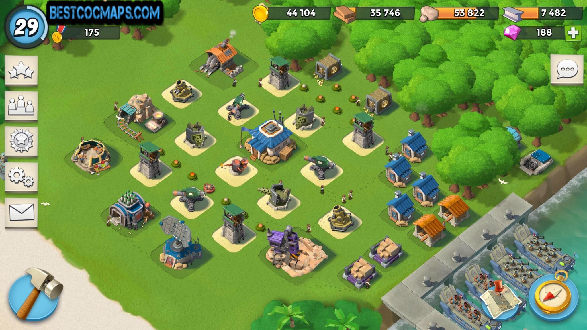 10 Best Boom Beach HQ 10 Layouts 2022 - Best COC Maps