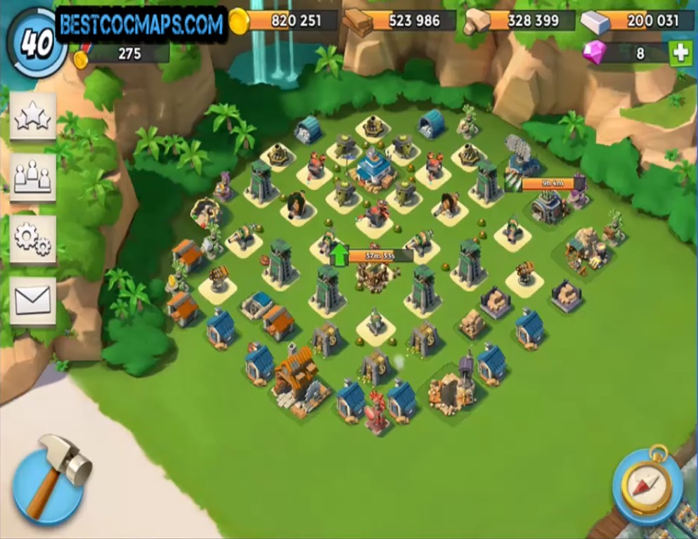 Boom Beach HQ 16 Layouts