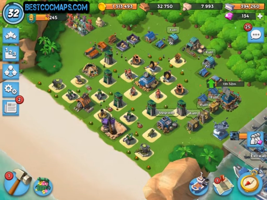 boom beach hq14 base layout