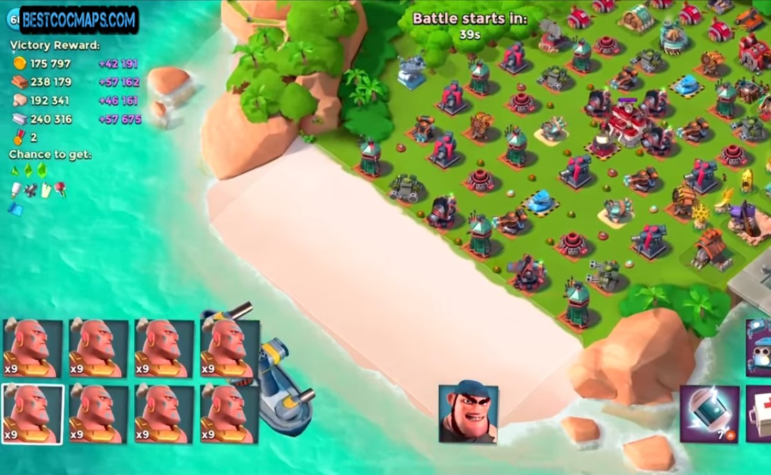 boom beach hq23 base layout