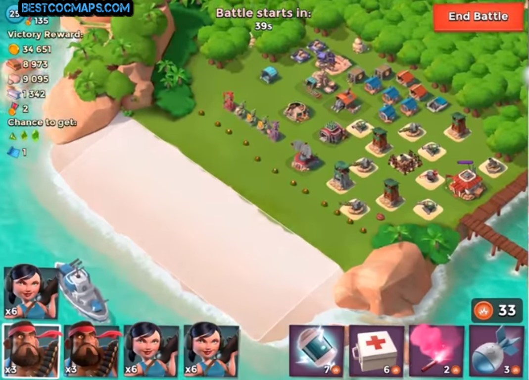 boom beach level 10 hq layout