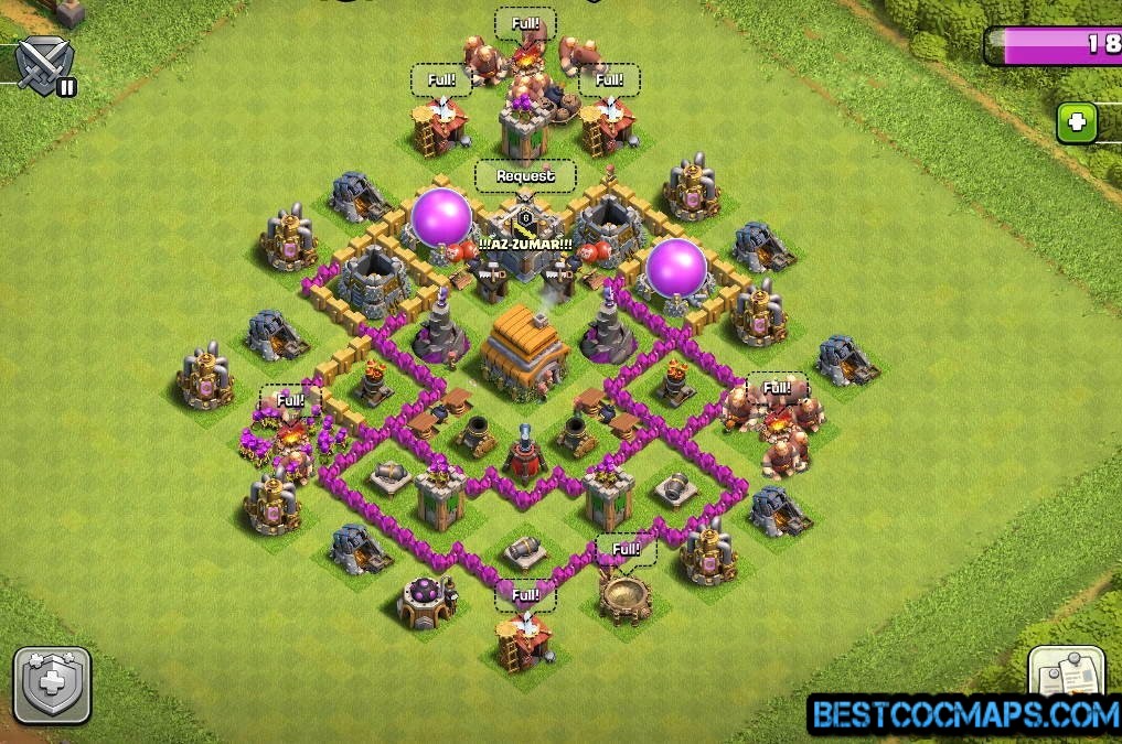best town hall 6 base
