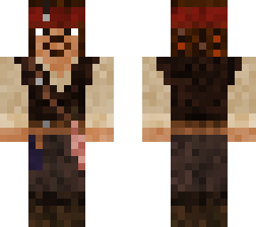 Captain Jack Sparrow Minecraft Skin