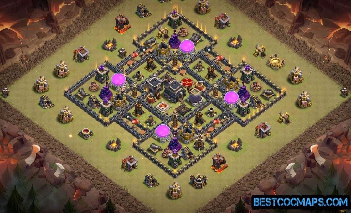 clash of clans th8 best base