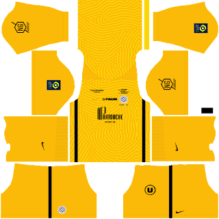 Montpellier gk away kit 2022