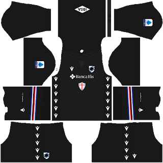 Sampdoria gk home kit 2022