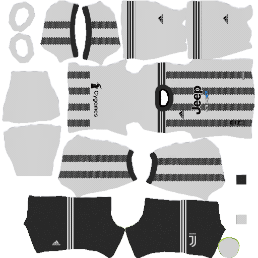 Juventus kit dls 2023 home (black shorts)