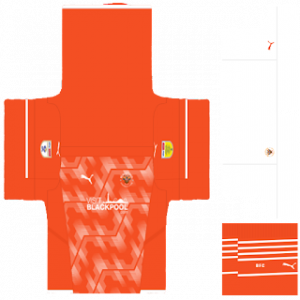 Kits de futebol da Pro League do Blackpool FC 2023