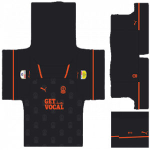 Terceiro kit do Blackpool FC 2023