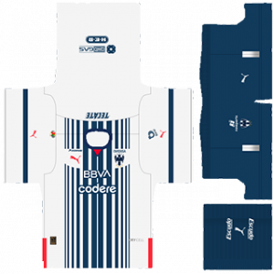 CF Monterrey Home Kit (Blue Shorts) 2023