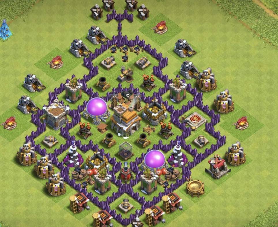 Clash of Clans Town Hall 7 Hybrid Layout