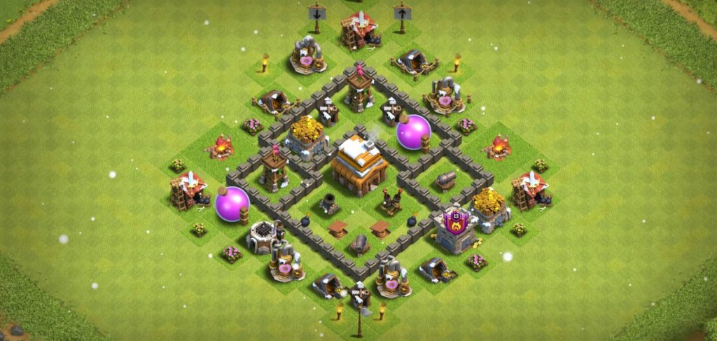 Clash of Clans th4 Trophy Base Layout Link