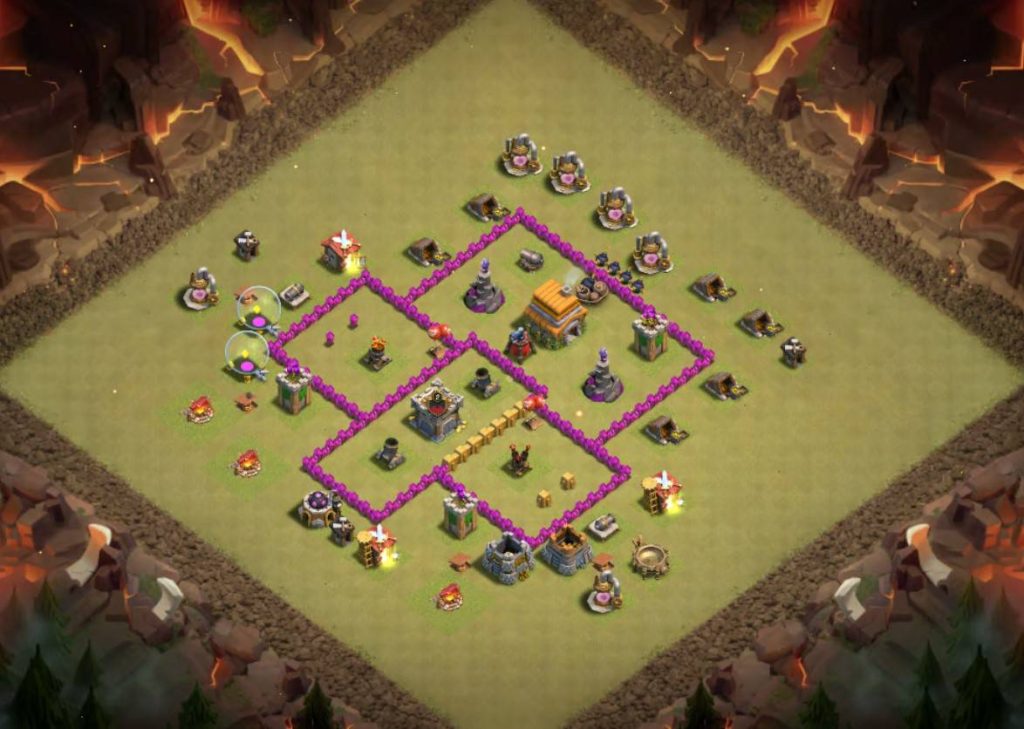 best th6 war base for air attack