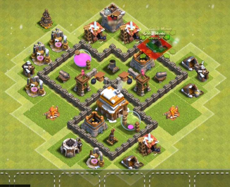 best town hall 4 farming base 2023