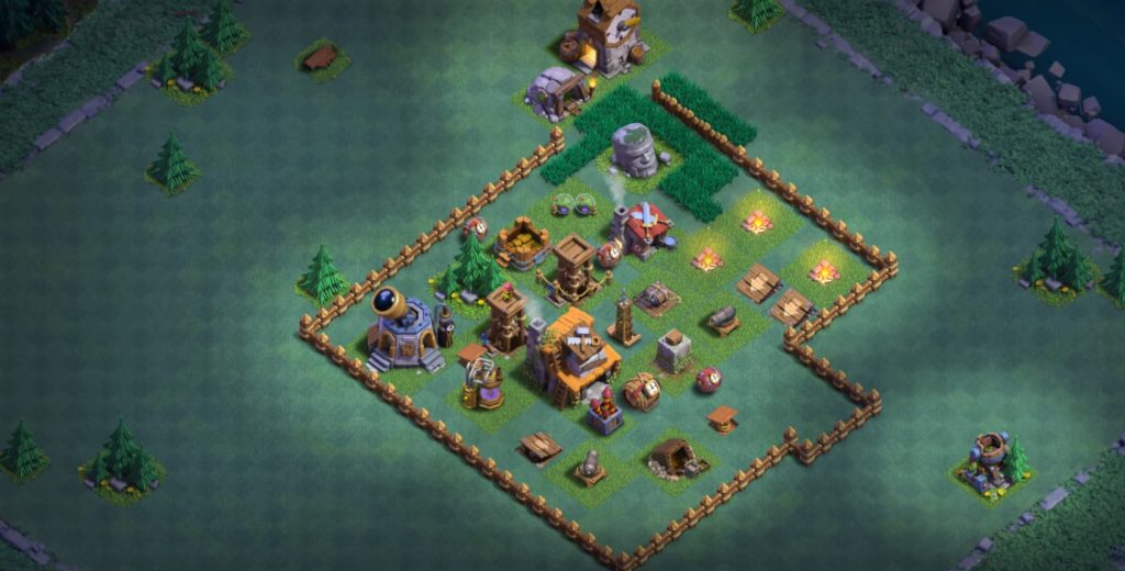 builder hall 4 base clash of clans