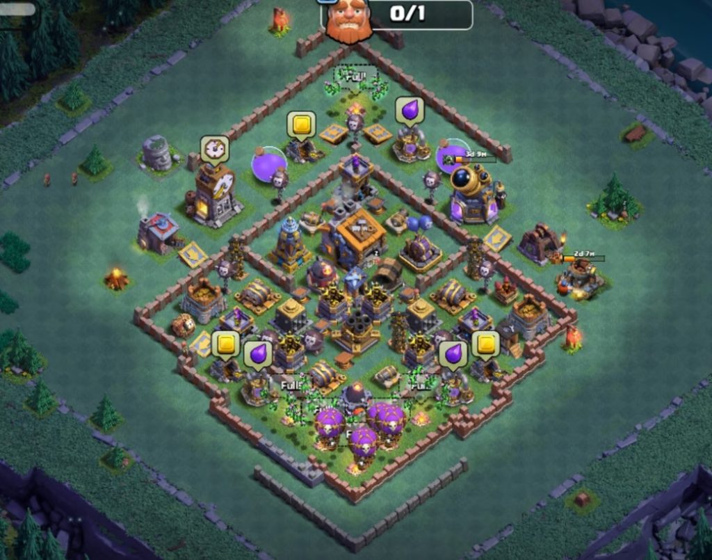 builder hall 9 base undefeated