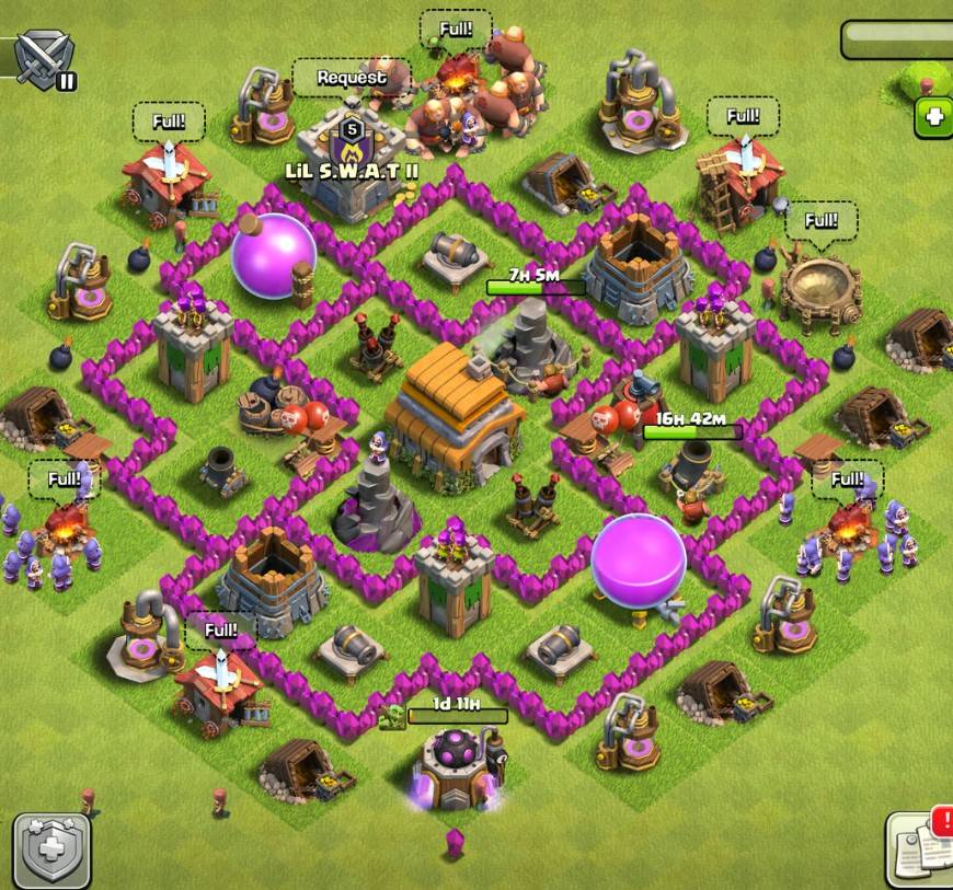 clash of clans anti everything war layout link level 6