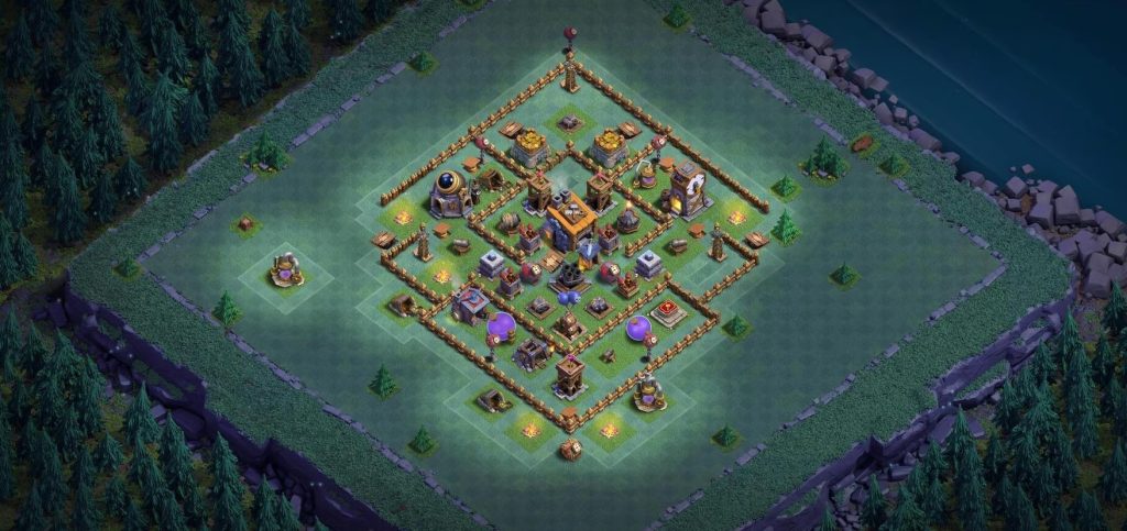 clash of clans good bh8 base layout link