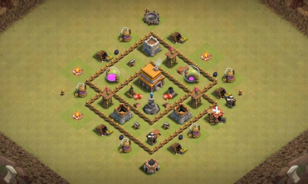 clash of clans th5 base 2023