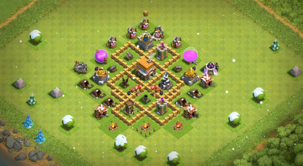 clash of clans th5 map link