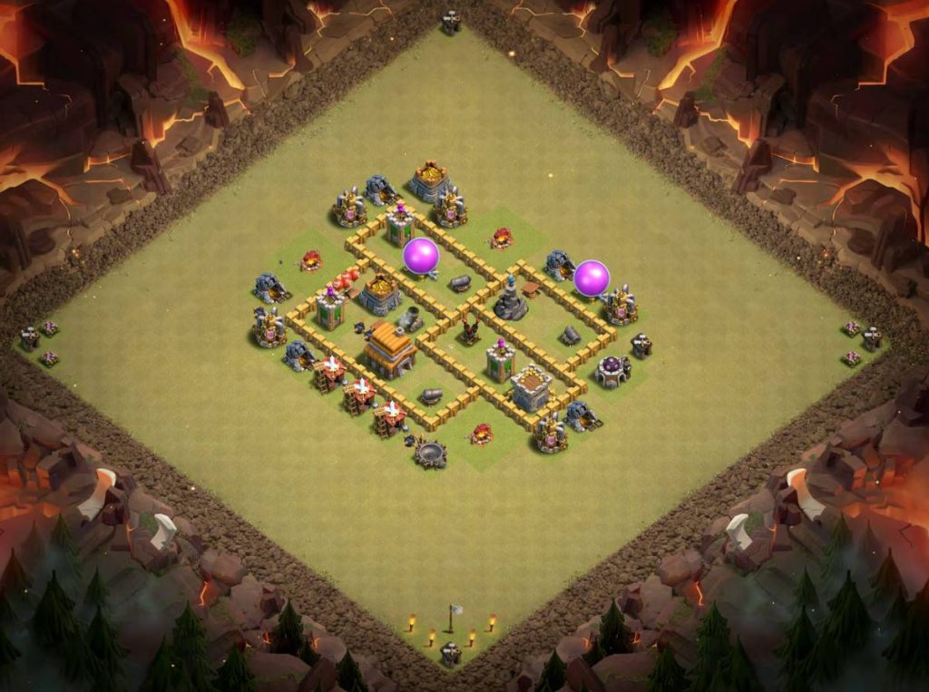 clash of clans town hall 5 war base link