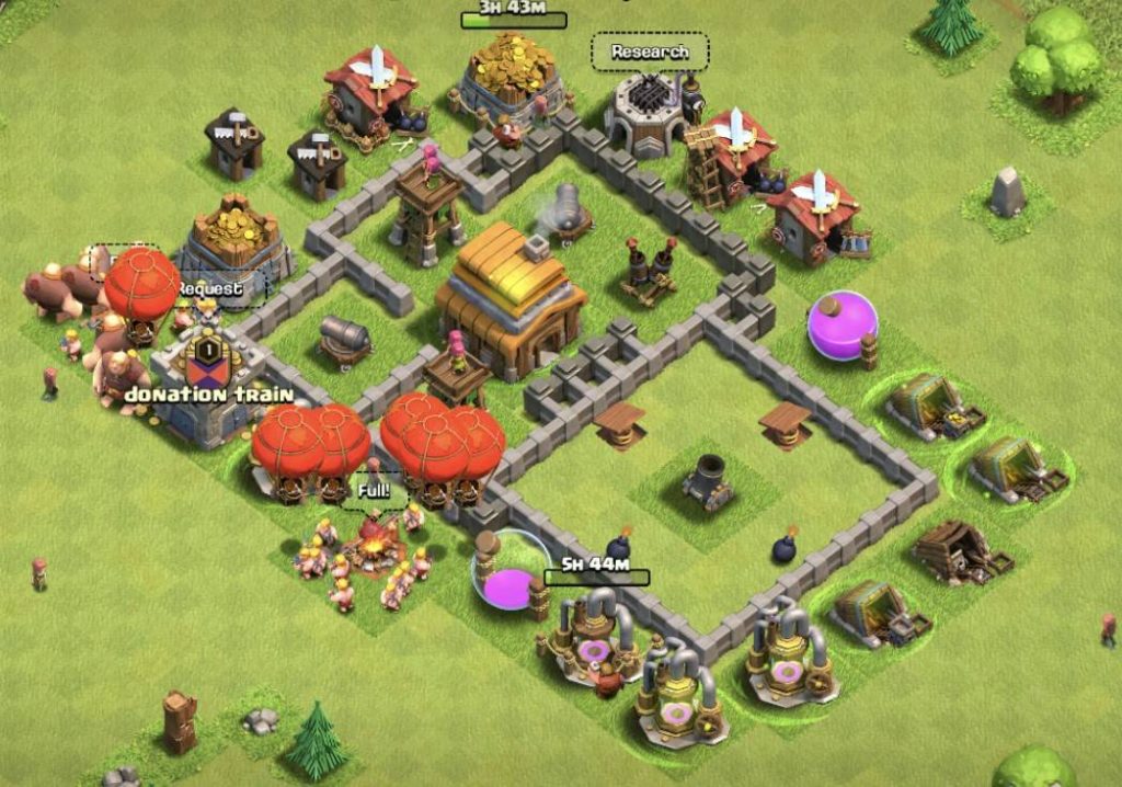 coc th4 trophy base 2023 anti everything