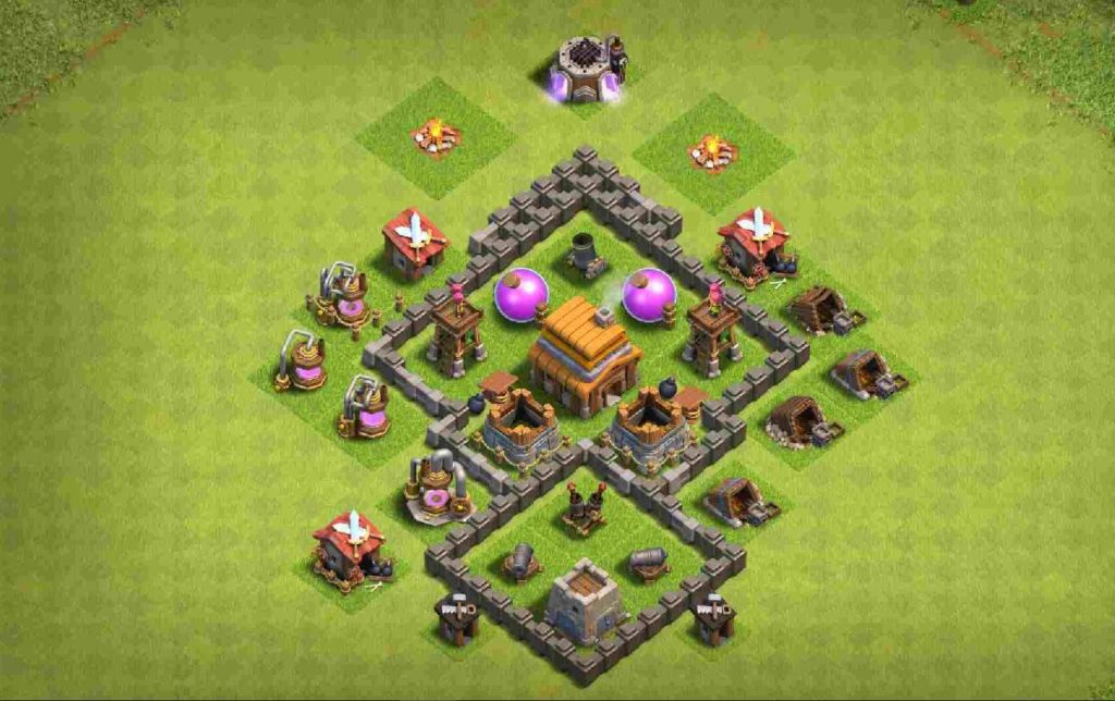 excellent town hall 4 war layout link