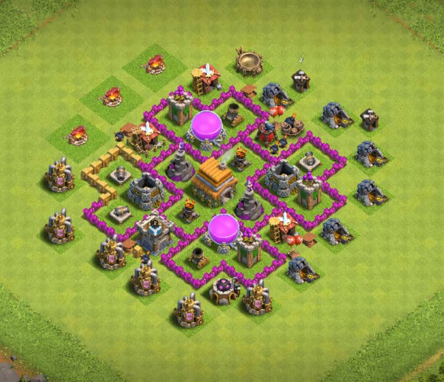 excellent town hall 6 hybrid layout link