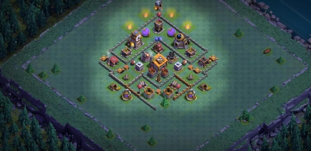 strong unbeatable builder hall 6 base