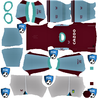 Aston Villa FC DLS Kits 2022 - Dream League Soccer Kits 2022