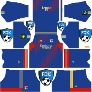 Olympique Lyon dls kit 2023 third
