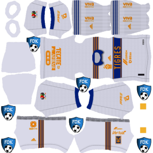 Tigres UANL dls kit 23 third