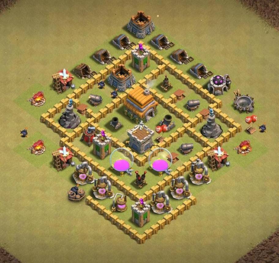 Town Hall 6 Trophy Base Link
