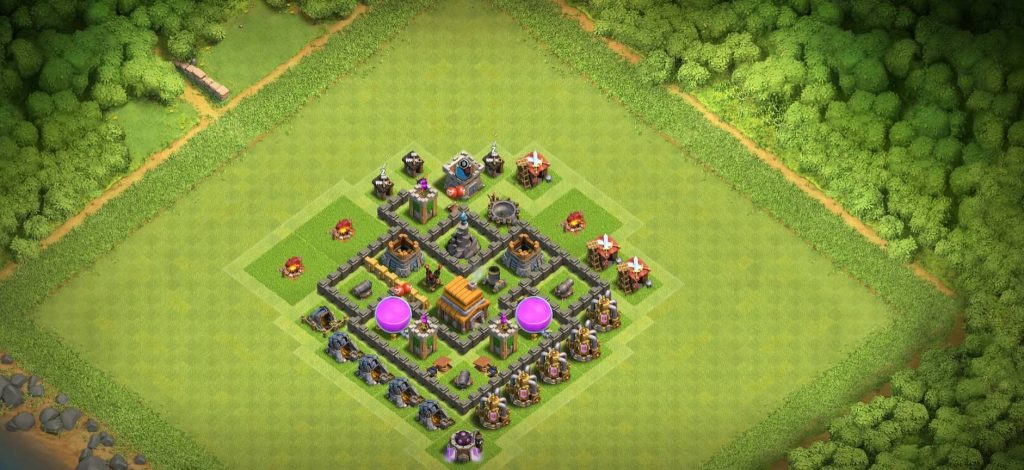 clash of clans th5 trophy layout link