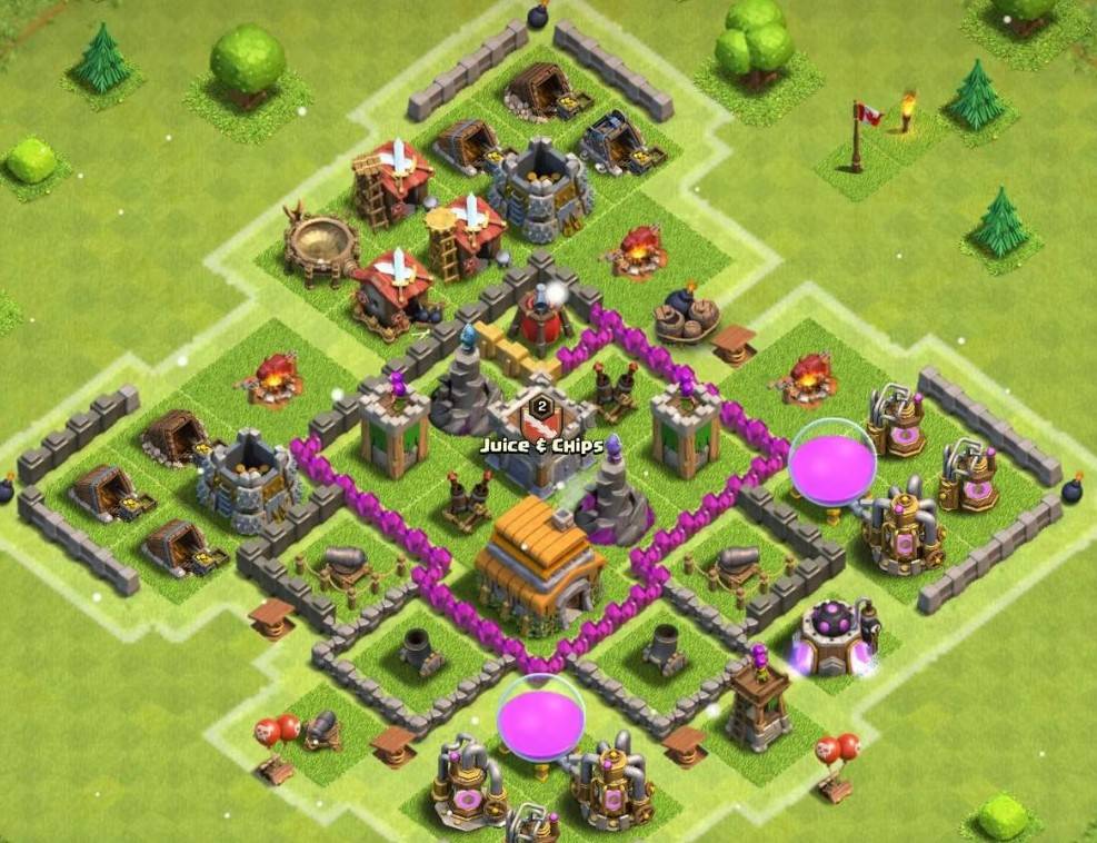clash of clans th6 trophy base 2023