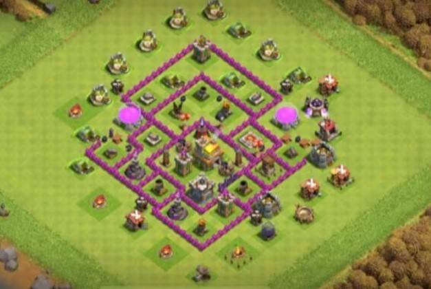 clash of clans th7 map link