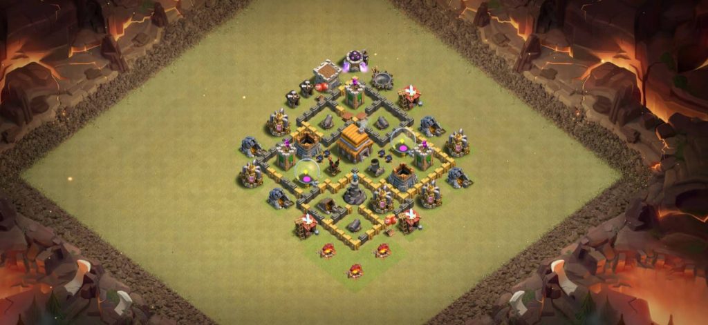 clash of clans town hall 5 farming base