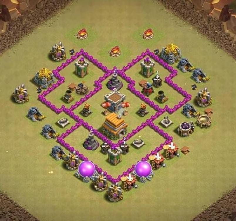 clash of clans town hall 6 trophy base 2023