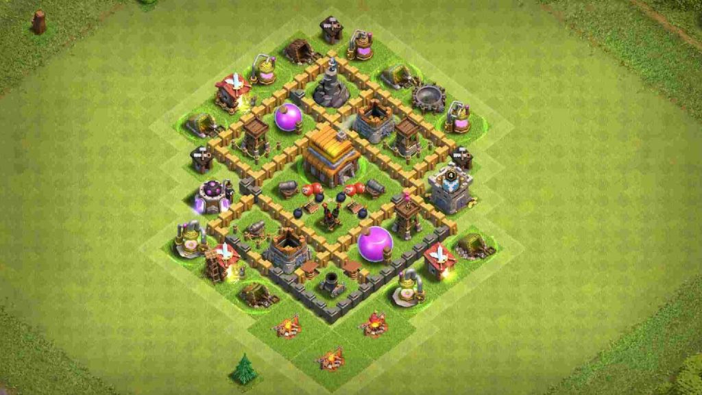 coc th5 trophy base layout link