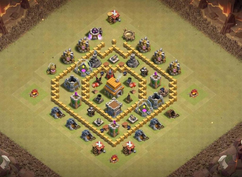 coc th6 new trophy base