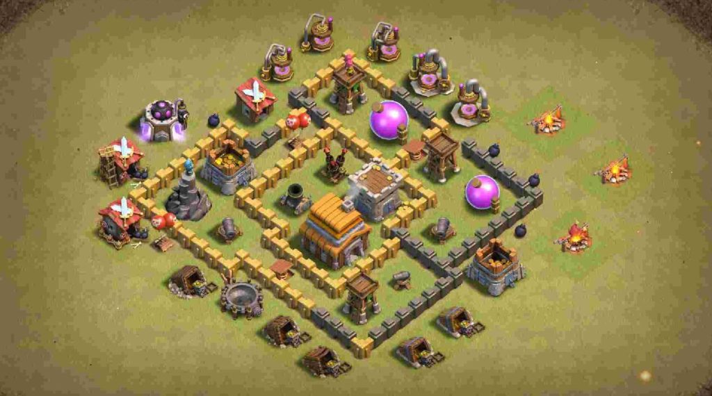 exceptional town hall 5 trophy base anti 2 star