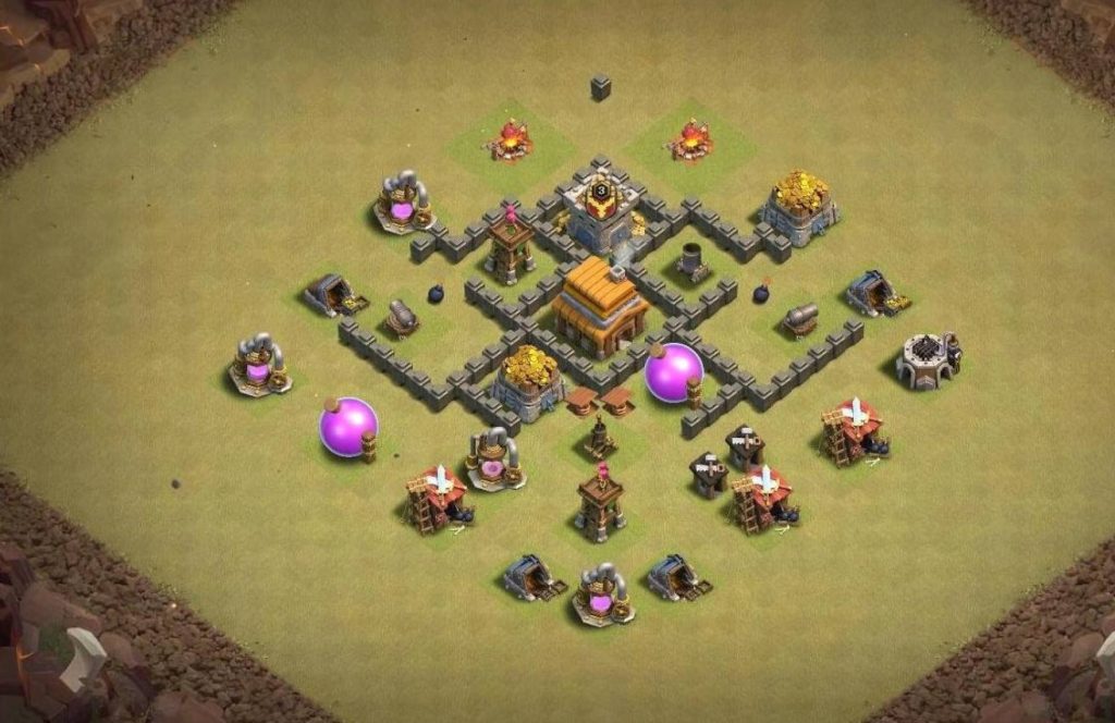 th4 town hall trophy base