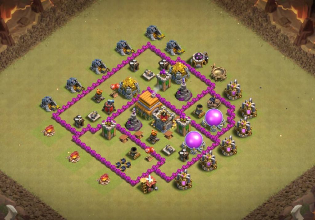 th6 clan war base layout link