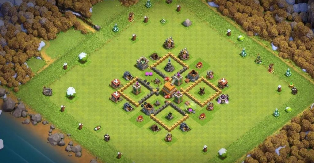 town hall 5 base layout link