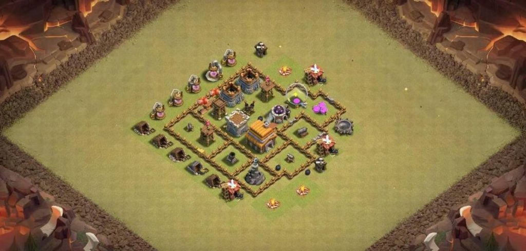 town hall 5 trophy defense base